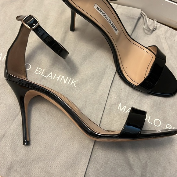 Manolo Blahnik Chaos Ankle Strap Heels Size 40.5 - Picture 3 of 7